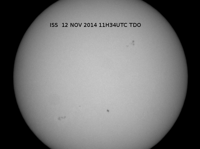 ISS devant le Soleil